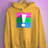Polysexual Pride Flag Exclamation Point Hoodie